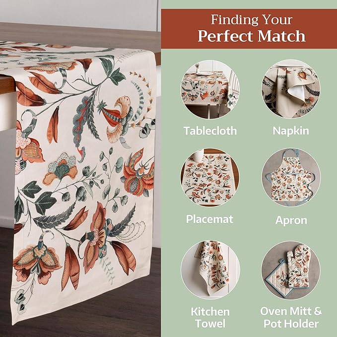 Maison d' Hermine Table Runner 100% Cotton Single Layer Table Runners 72 inches - Image 5
