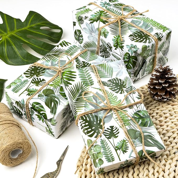 WRAPAHOLIC Reversible Tropical Wrapping Paper - Image 4