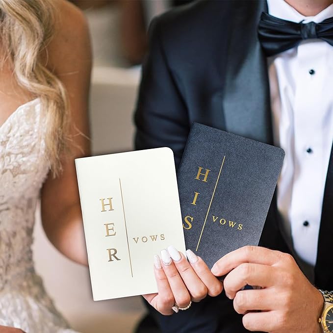 Wedding Vow Books His and Hers, Wedding Registry Gifts Ideas - Image 5