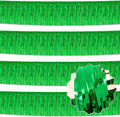 4 Pack 10 Ft Green Foil Fringe Garland Metallic Streamers Tinsel Banner Wall by LANTIANCHEN