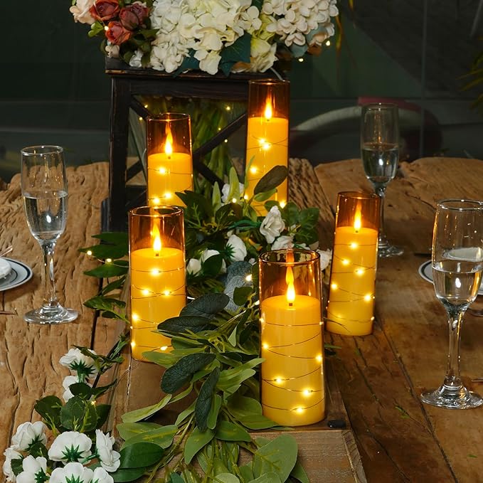 Raycare Flameless Candle with Remote Timer – 5 Flickering Acrylic Battery - Image 4