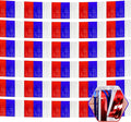 6 Pack 10 Feet White Blue Red Foil Fringe Garland Metallic Tinsel Streamers by Ferwzsr