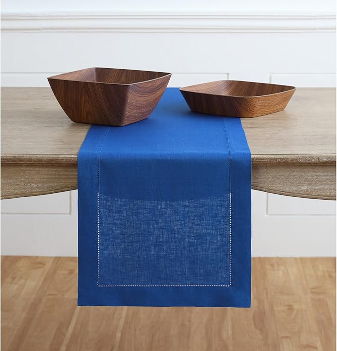 Solino Home Linen Royal Blue Table Runner 60 Inches by SolinoHome