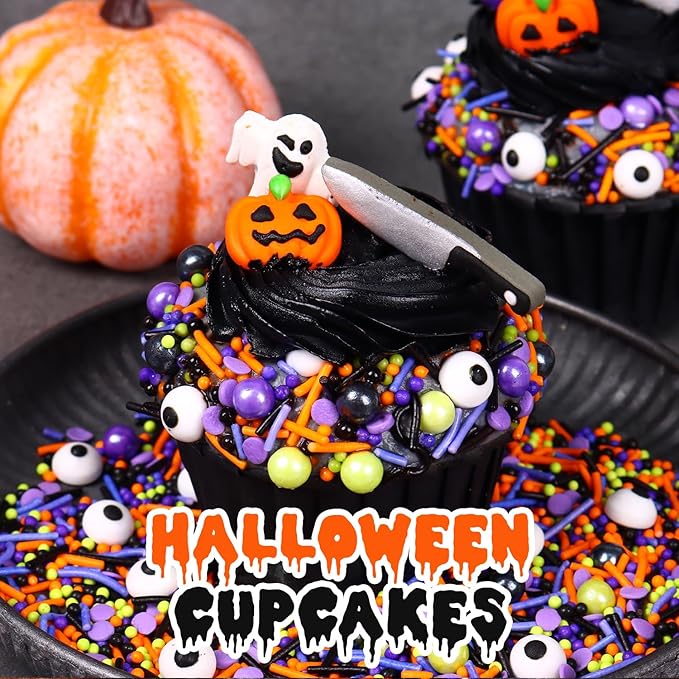Halloween Sprinkles for Cake Decorating 7ounce, Eyeball Sprinkles for Halloween - Image 4