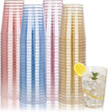 DaYammi 100 Pack 10 Oz Plastic Cups Glitter Disposable Cups in Assorted Colors by DaYammiwillaccompanyyou