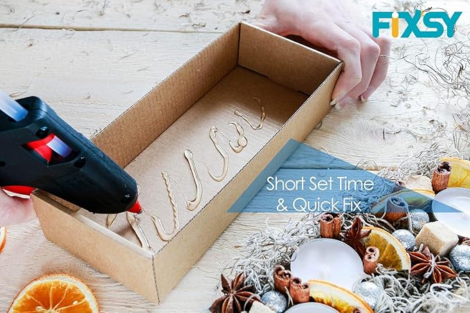 FIXSY Hot Glue Gun Sticks Carton Packaging, Full Size 10" Long x .44" Diameter - Image 3