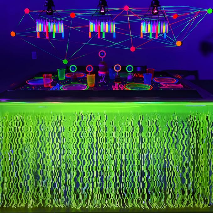 Mega-L Glow in The Dark Party Supplies, 2 Pack Neon Party Decorations - Image 5