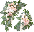 Wedding Sign Faux Flower Swag for Ceremony Party Reception Entrance Floral by Muhanjia