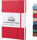 Beechmore Books A4 Sketchbook – 8.5x11 Premium Vegan Leather Bound Large Sketch by BeechmoreBooks