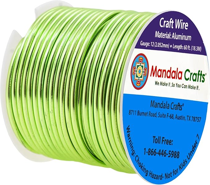Mandala Crafts 12 Gauge Anodized Aluminum Craft Wire - Image 2