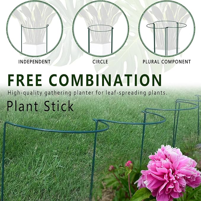 6 Pack Plant Support Stakes, Metal Monstera Plant Support Stakes - Image 6