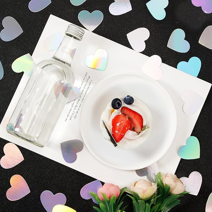 Iridescent-Disco Party-Decorations Heart Confetti - Image 6
