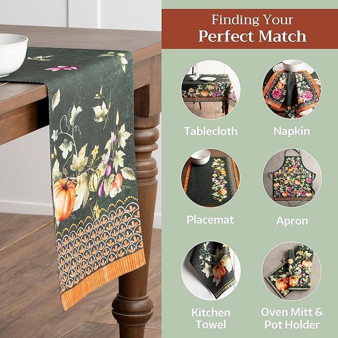 Maison d' Hermine Table Runner 100% Cotton Double Layer Table Runners 108 - Image 5