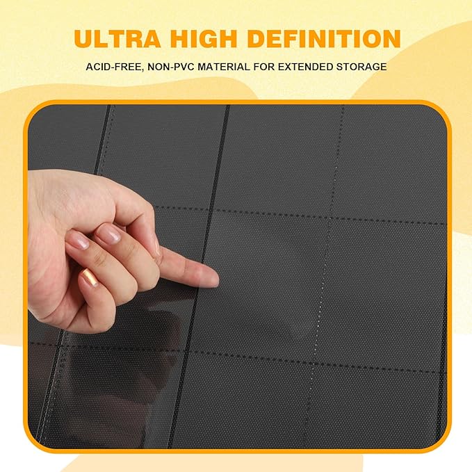 20-Pocket Card Binder, Trading Card Binder Holds 2000 Cards, Premium Zippered - Image 5