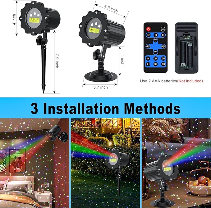 Christmas Projector Lights Outdoor, Garden Light Projector - Image 5