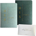 Vow Books His and Hers Wedding Vow Books Bride and Groom Vow Books Wedding by WeddingGiftsWedding