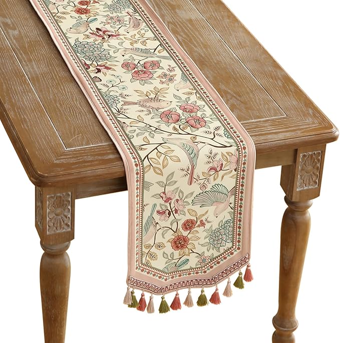 Velvet French Table Runner Farmhouse by Welcometopatdrea