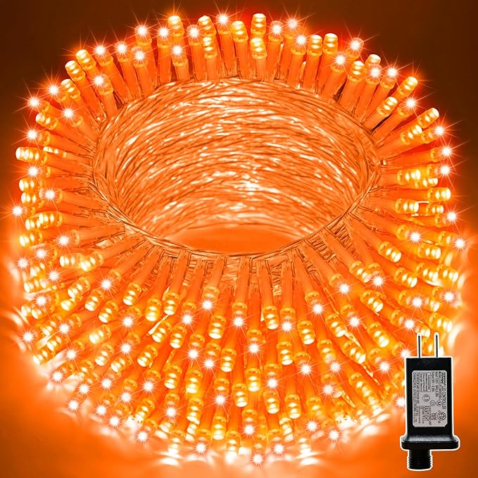 LAMPHOME 66ft Halloween Decorative Mini Lights, 200 LED Transparent Wire Fairy by ULL