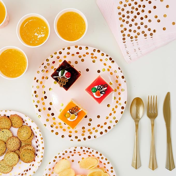 Pink and Gold Party Supplies - Image 6