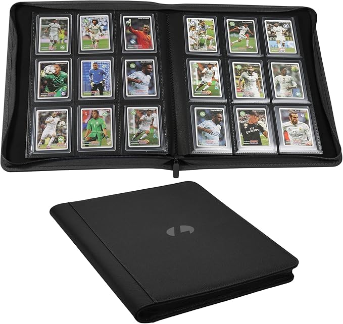 Toploader Binder, Holds 288 Toploaders, 9 Pocket Double-Sided Top Loader Binders by Unknown