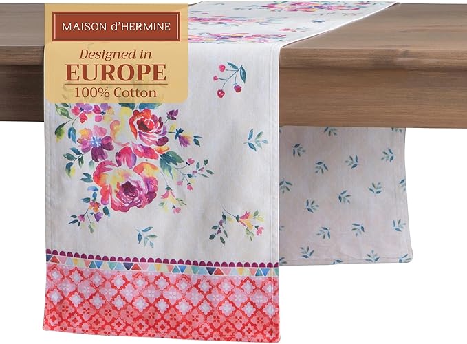 Maison d' Hermine Table Runner 100% Cotton Double Layer Table Runners 108 by MaisondHermine