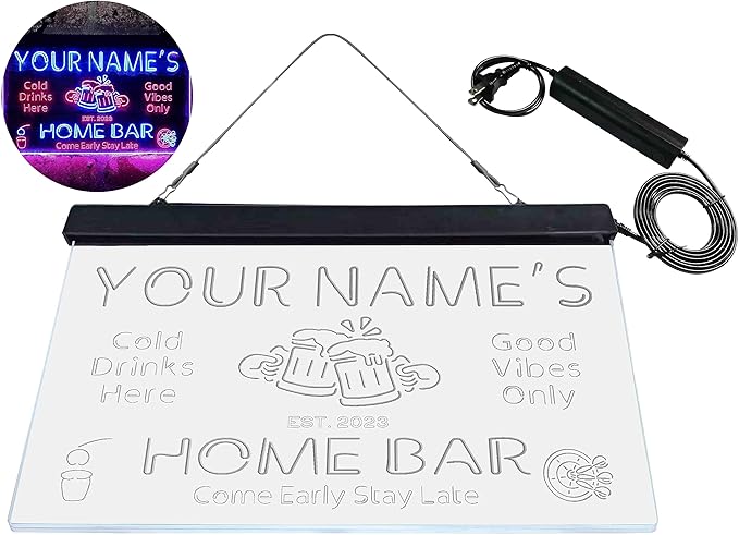 ADVPRO Personalized Your Name Custom Home Bar Beer Established Year Dual Color - Image 9