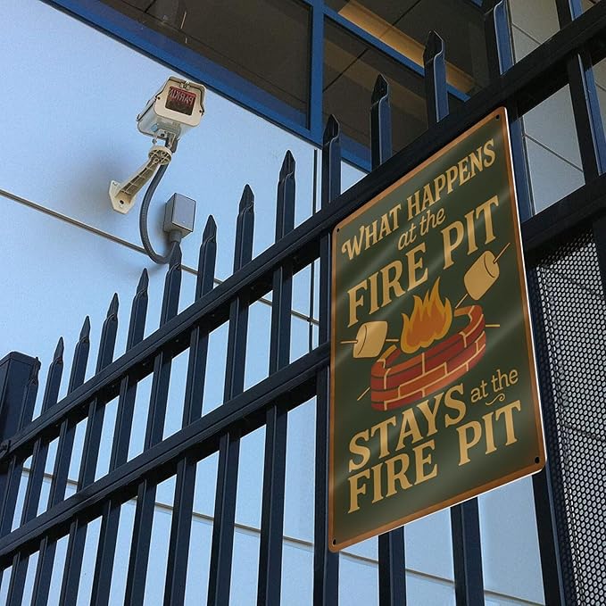 Funny Firepit Metal Sign - Image 4