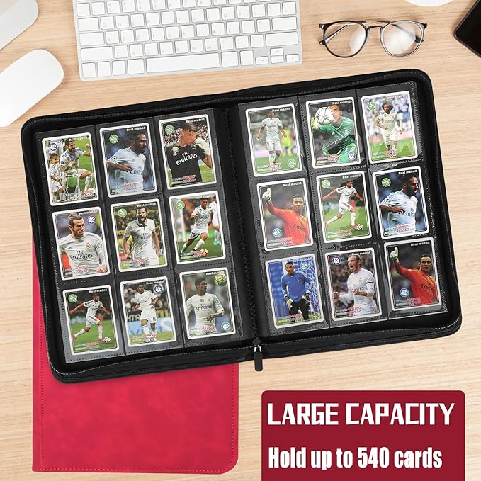9 Pocket Card Binder, 540 Pocket Trading Card Binders, Loading Pocket - Image 5