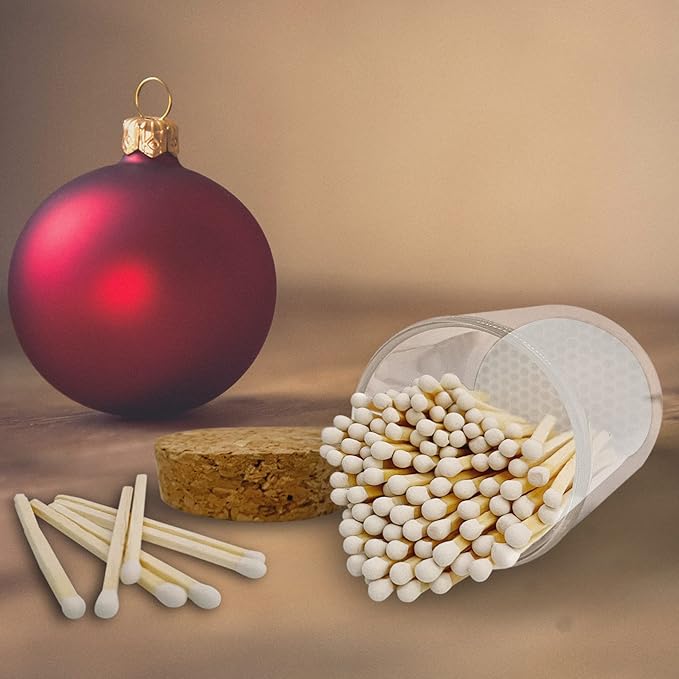 2" Matches in a Chic Jar + Striker Stickers Included | 100 Matchsticks in The - Image 3