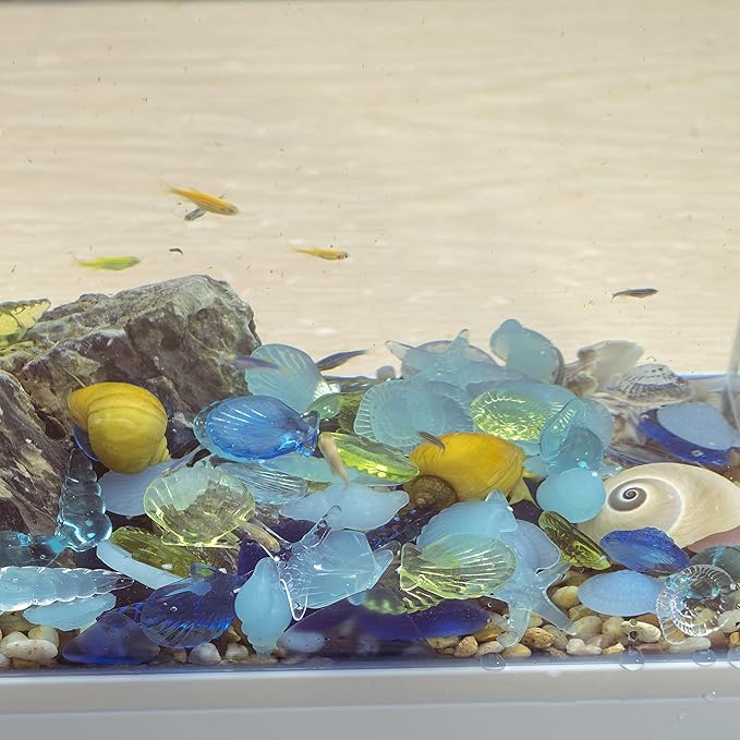Blue Sea Shells Starfish Conch Acrylic Gems Under The Sea Party Decorations - Image 6