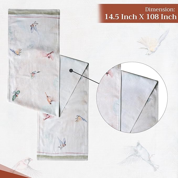 Maison d' Hermine Table Runner 100% Cotton Double Layer Table Runners 108 - Image 4