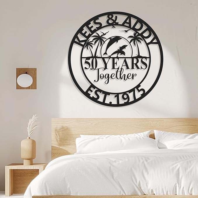 Personalized 50th Wedding Anniversary Sign Gifts - Image 6