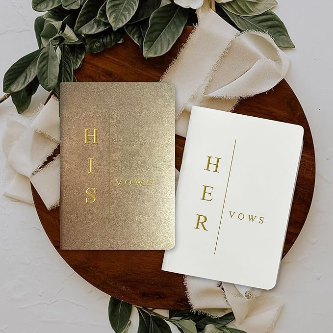 Vow Books His and Hers Wedding Vow Books Bride and Groom Vow Books Wedding - Image 4