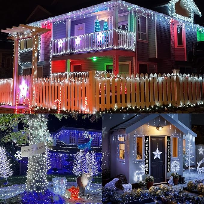 YEGUO 66ft 200 LED Christmas Lights Outdoor Waterproof - Image 3
