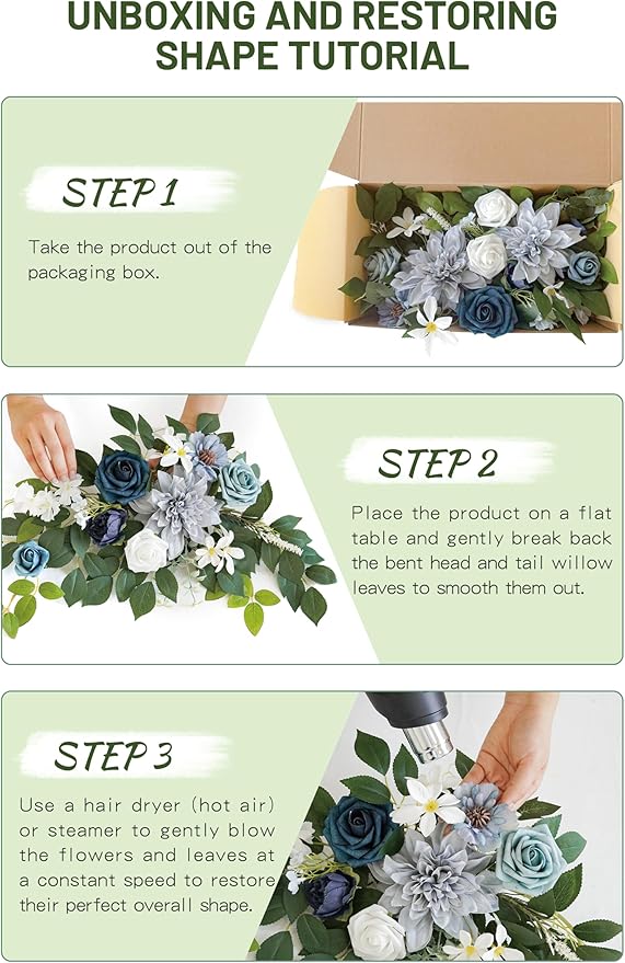 Wedding decor Welcome Sign Flower Backdrop Garland - Image 6
