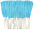 50pcs Faux Pampas Grass, 21.6" Short Artificial Pompous Grass Branches by ObbsieDirect