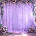 Lavender Tulle Photo Backdrop Curtain by Suppromo