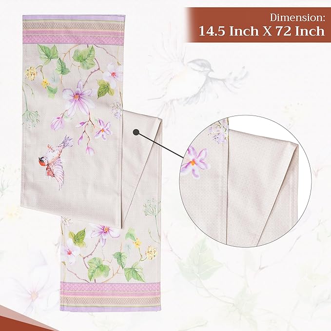 Maison d' Hermine Table Runner 100% Cotton Double Layer Table Runners 72 inches - Image 4