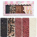 Confect Sprinkle Mix – Elegant Black, Bronze & White Sugar Pearls by CONFECTTHECAKEDECORATINGCO