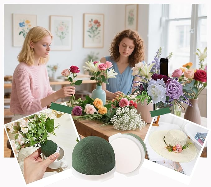 12PCS Foam for Flower Arrangements Styrofoam for Artificial Flowers Dry Blocks - Image 8