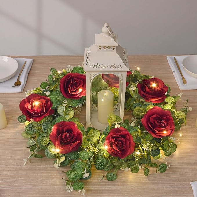 Dolicer 2Pcs 13Ft Artificial Eucalyptus Garlands - Image 9