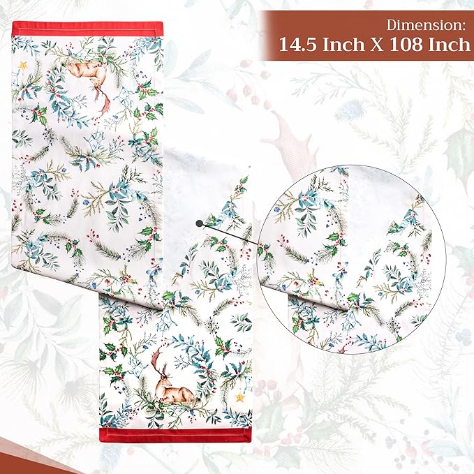 Maison d' Hermine Table Runner 100% Cotton Single Layer Table Runners 108 - Image 4