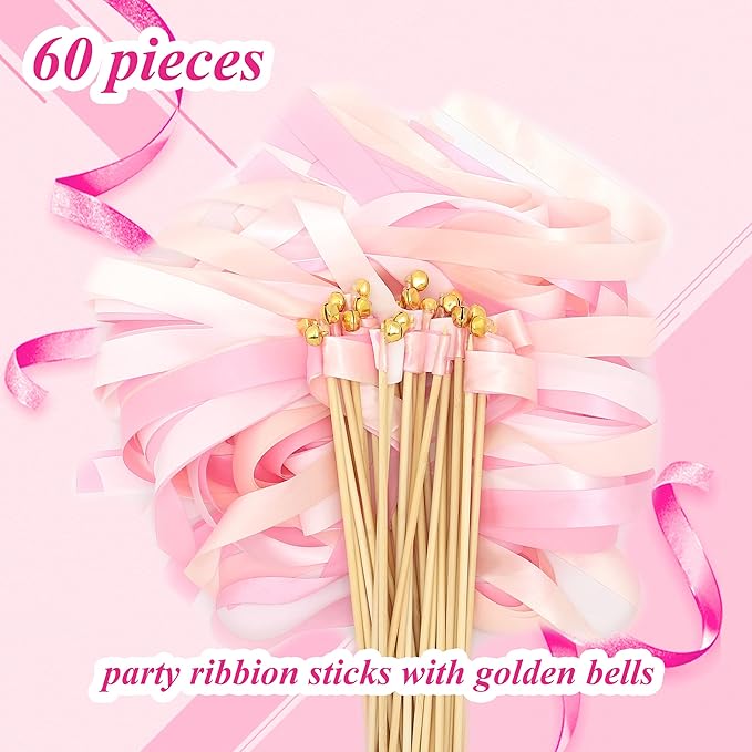 60 Pieces Wedding Colorful Ribbon - Image 3