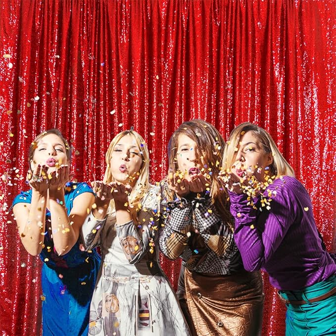 SquarePie Sequin Backdrop Curtain Not See Through Thick Glitter Background - Image 9