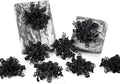 HUIHUANG Black Bows for Gift Wrapping Curly Gift Bow 5 inch x 8 Counts by HUIHUANG