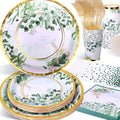 Sage Green Party Decoration, Spring Greenery Eucalyptus Leaves Disposable by Etsutomy