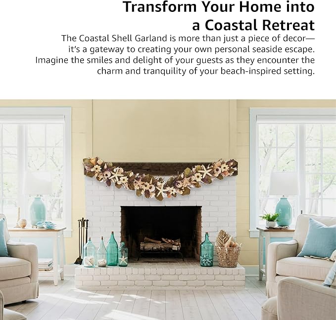 HOLIDAY TREE 5' Coastal Handcrafted Garland - Image 5