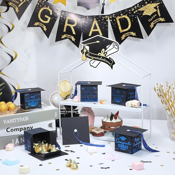 COTOPHER 36 Pack Mini Graduation Cap Gift Boxes - Image 2