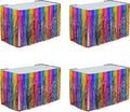 4P Wavy Metallic Tinsel Foil Fringe Table Skirts by Unknown