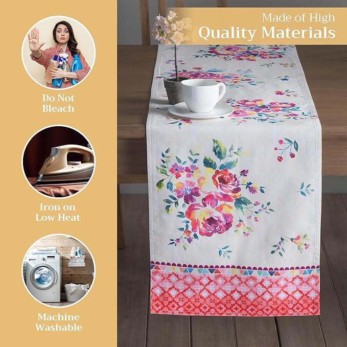 Maison d' Hermine Table Runner 100% Cotton Double Layer Table Runners 72 inches - Image 3